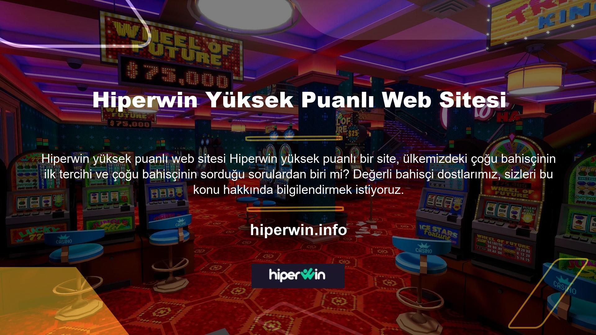 Avrupa bahis sitelerinden biri olan Hiperwin, özellikle son yıllarda ülkemizde de en popüler bahis sitelerinden biri haline gelmiştir